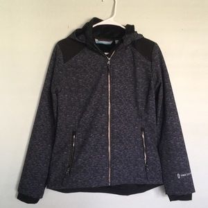 Grey hooded jacket